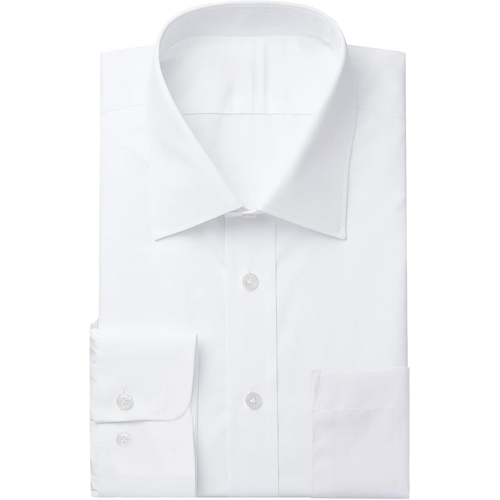 Mens Dress Shirts Long Sleeve Collared Stretch Solid Formal Wedding Dating Business Casual Button Down Shirt Pocket