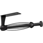 Paper Towel Holder Under Cabinet, Single Hand Operable Wall Mount With Damping Effect, Self-Adhesive Or Drilled For Kitchen Bathroom, Black