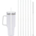 6 Pcs Replacement Straw For Stanley Adventure Quencher 40 Oz 30 Oz Cup Tumbler,Straws With Cleaning Brush For Stanley Accessories