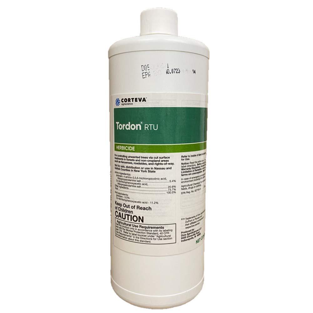 Tordon Rtu Specialty Herbicide 1 Qt Kills Woody Plants And Trees Not For: Ca;Ny"