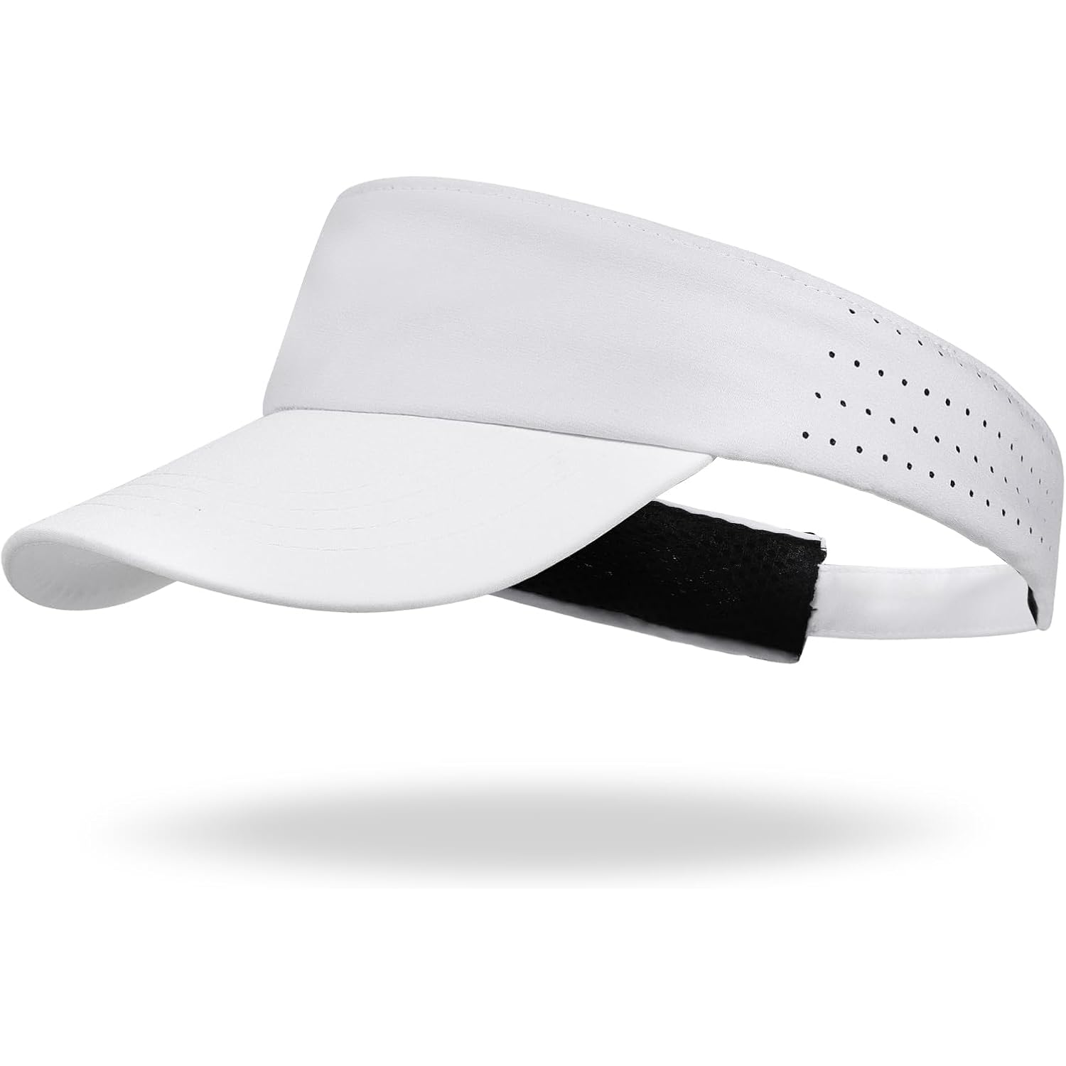 Sports Sun Visor with Reflective Brim for Men Women, Lightweight Soft Quick-Dry Visor Hat, Packable Tennis Golf Running Visor