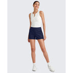 ShiftReady 3" Dress Shorts for Women High Waisted Trouser Shorts Tailored Trendy Casual Ladies Short with Pockets