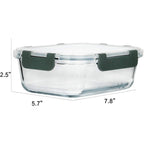 [8-Pack,30 oz]Glass Meal Prep Containers,Glass Food Storage Containers,Airtight lunch Containers with Lids, Microwave, Oven, Freezer and Dishwasher