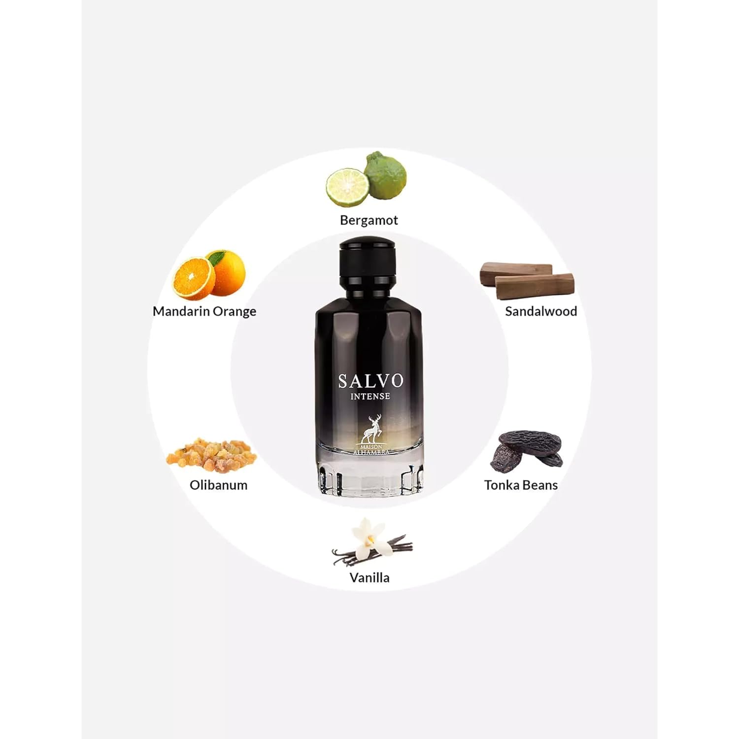 Salvo Intense by Maison Alhambra for Men - 3.4 oz EDP Spray