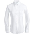 Button Down Shirt Women Long Sleeve Blouse Oxford Shirt Classic-Fit Cotton Tops Wrinkle Resistant (2Xs-3Xl)
