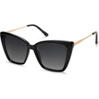 SOJOS Trendy Polarized Sunglasses For Women Retro Womens Oversized Square Cat Eye Sun Glasses UV Protection SJ2206