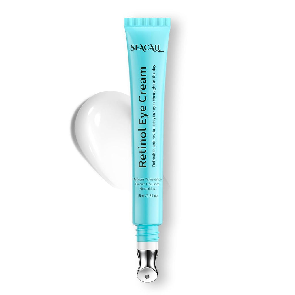 Retinol Eye Cream - Anti Aging Under Eye Cream With Hyaluronic Acid & Caffeine, Eye Serum For Dark Circles & Puffiness, Reduces Wrinkles & Repairs Eye Area (15Ml)