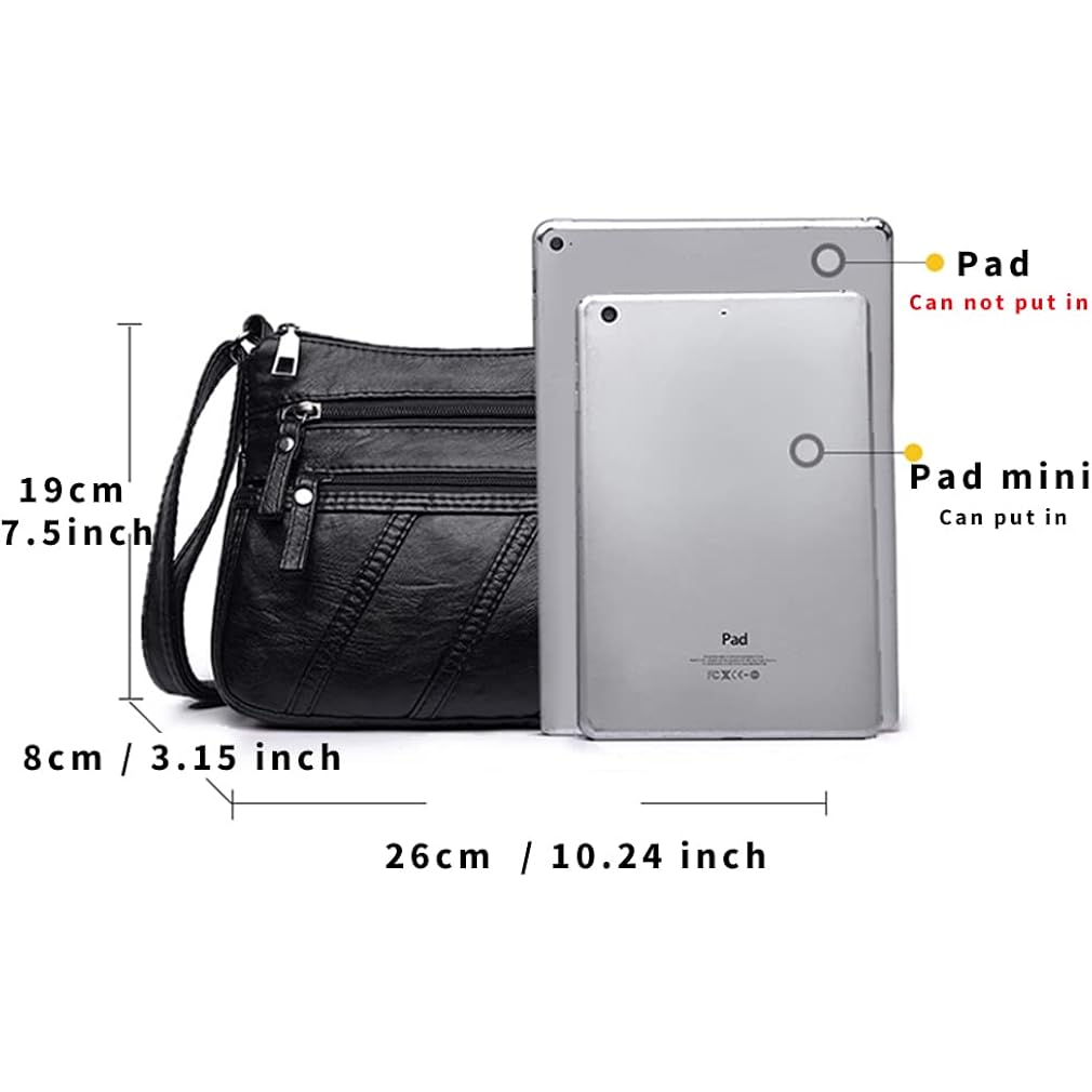 Crossbody Bags For Women Waterproof Shoulder Bag Messenger Bag Casual Pu Leather Ladies Purse Handbag Cross Body Hand Bag