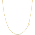KEZEF 18K Gold Plated 925 Sterling Silver Box Chain Necklace for Women, 1mm Thin & Sturdy Italian Chain Necklace, Rose Gold & Silver Available, 15/16/18/20/22/24/30 Inch