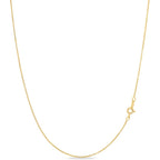 KEZEF 18K Gold Plated 925 Sterling Silver Box Chain Necklace for Women, 1mm Thin & Sturdy Italian Chain Necklace, Rose Gold & Silver Available, 15/16/18/20/22/24/30 Inch
