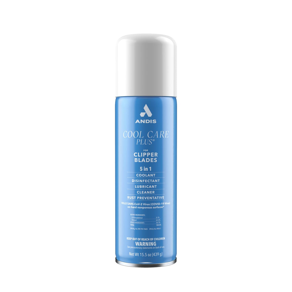 Andis 12750 Cool Care Plus 5-In-1 Clipper Spray, 15.5 Oz Can, Blade Care And Treatment