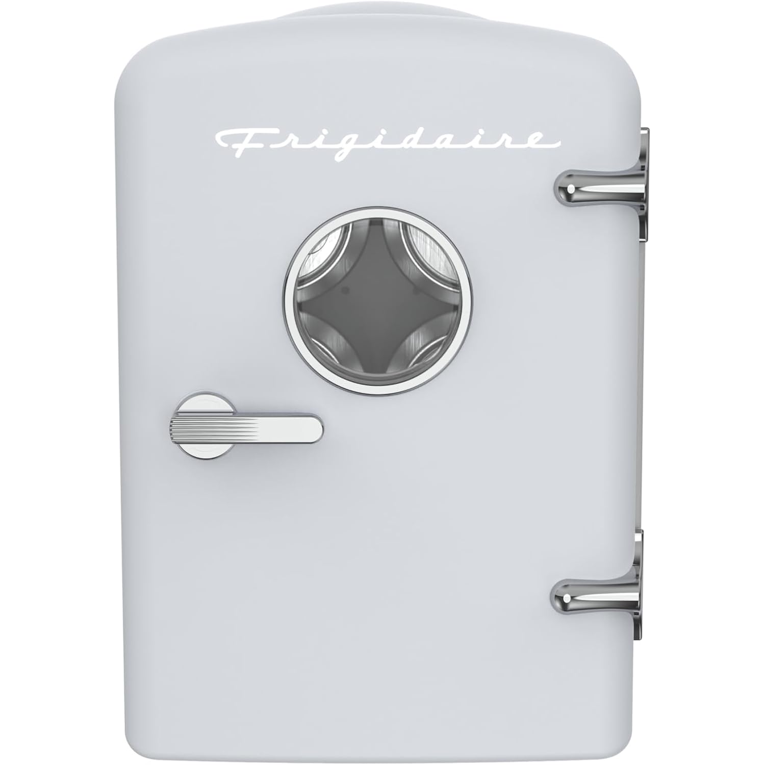 Frigidaire EFMIS171 Retro Mini Portable Personal Fridge - Ideal for Home, Office or Dorm - Includes Carrying Handle, AC/DC Wall/Car Charger (White)