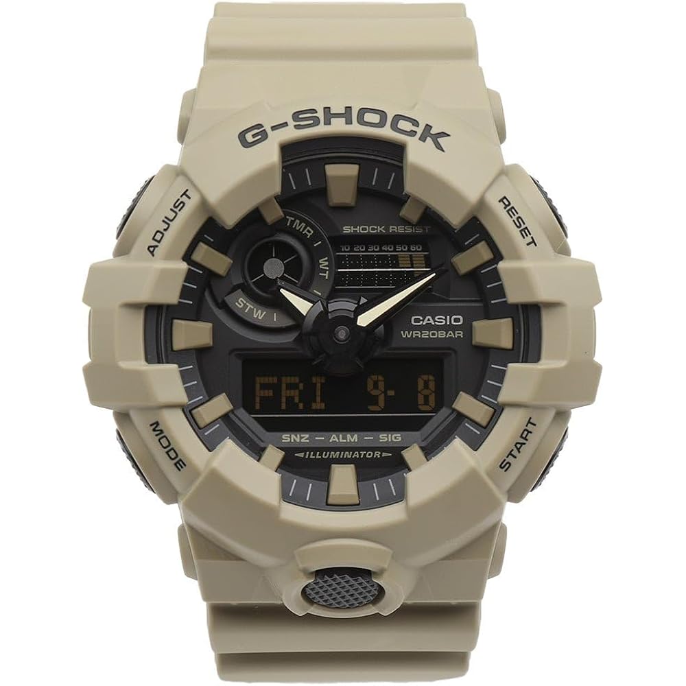 Casio Men'S 700Uc Series G-Shock Quartz 200M Wr Shock Resistant Resin Strap And Case