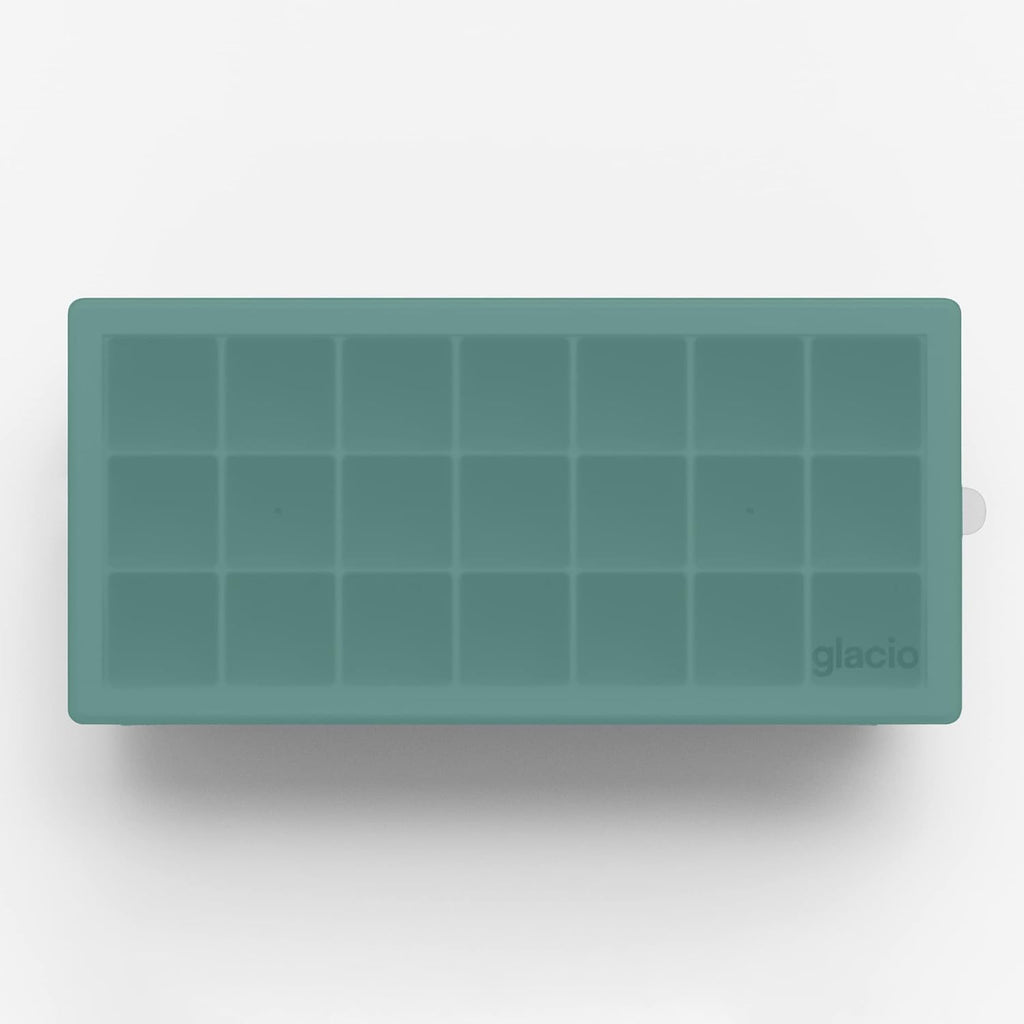 Ice Cube Tray – Small Silicone Molds With Lids, Bpa-Free And Flexible For Cocktails And Beverages – Set Of 2 (Green)