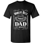 World´S Best No. 1 Dad Daddy Father Day Giftst-Shirt Black