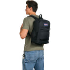 Jansport Cross Town Plus Backpack - Large Main Compartment, Side Water Bottle Pocket, 15-Inch Padded Laptop Sleeve - Black
