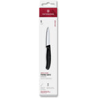 Victorinox 3.25 Inch Swiss Classic Paring Knife with Straight Edge, Spear Point, Black