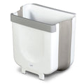 Glad Roomate Collapsible Waste Bin | Compact Travel Trash Can With Space-Saving Expandable Design | Indoor And Outdoor Disposal Basket, 2 Gallon, White
