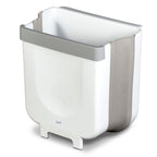 Glad Roomate Collapsible Waste Bin | Compact Travel Trash Can With Space-Saving Expandable Design | Indoor And Outdoor Disposal Basket, 2 Gallon, White