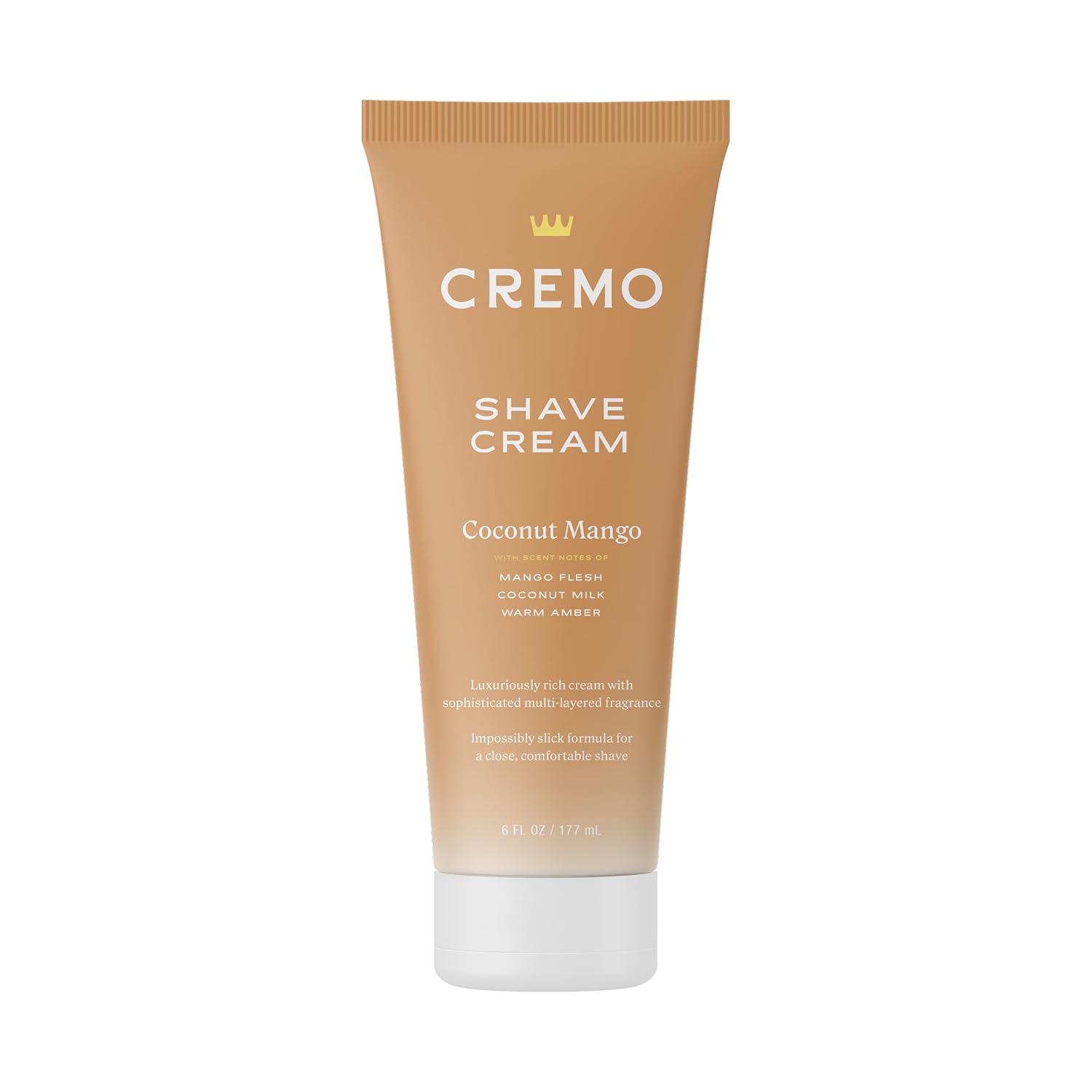Cremo Women’s Shaving Cream Sensitive Skin, Moisturizing, Coconut Mango, Ultra-Slick Shave Cream for Women, Fights Nicks, Cuts and Razor Burn, 6 Fl Oz