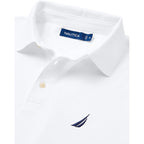 Nautica Men'S Short Sleeve Solid Stretch Cotton Pique Polo Shirt
