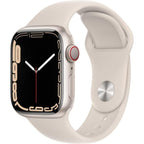 Apple Watch Series 7 (Gps, 41Mm) Starlight Aluminum Case With Starlight Sport Band, Regular (Renewed)