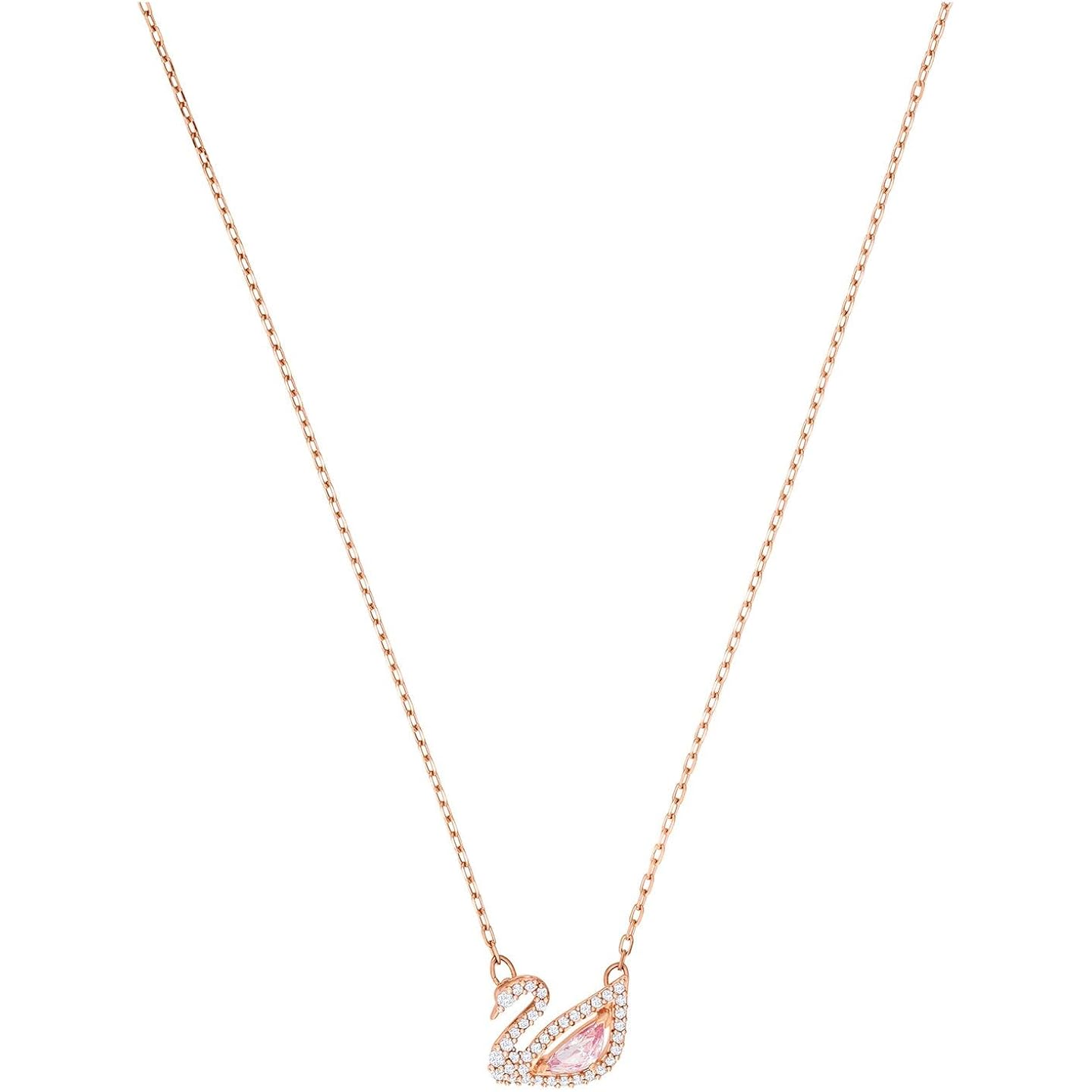 SWAROVSKI Dazzling Swan Necklace Rose Gold/Rose Gold Shiny Plating One Size