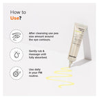 Minimalist Caffeine Eye Cream For Dark Circles, Puffiness, Bags Under Eyes, Wrinkles & Fine Lines | With Vitamin K Oxide & Retinal | For Women & Men | 0.49 Oz / 14 Gm