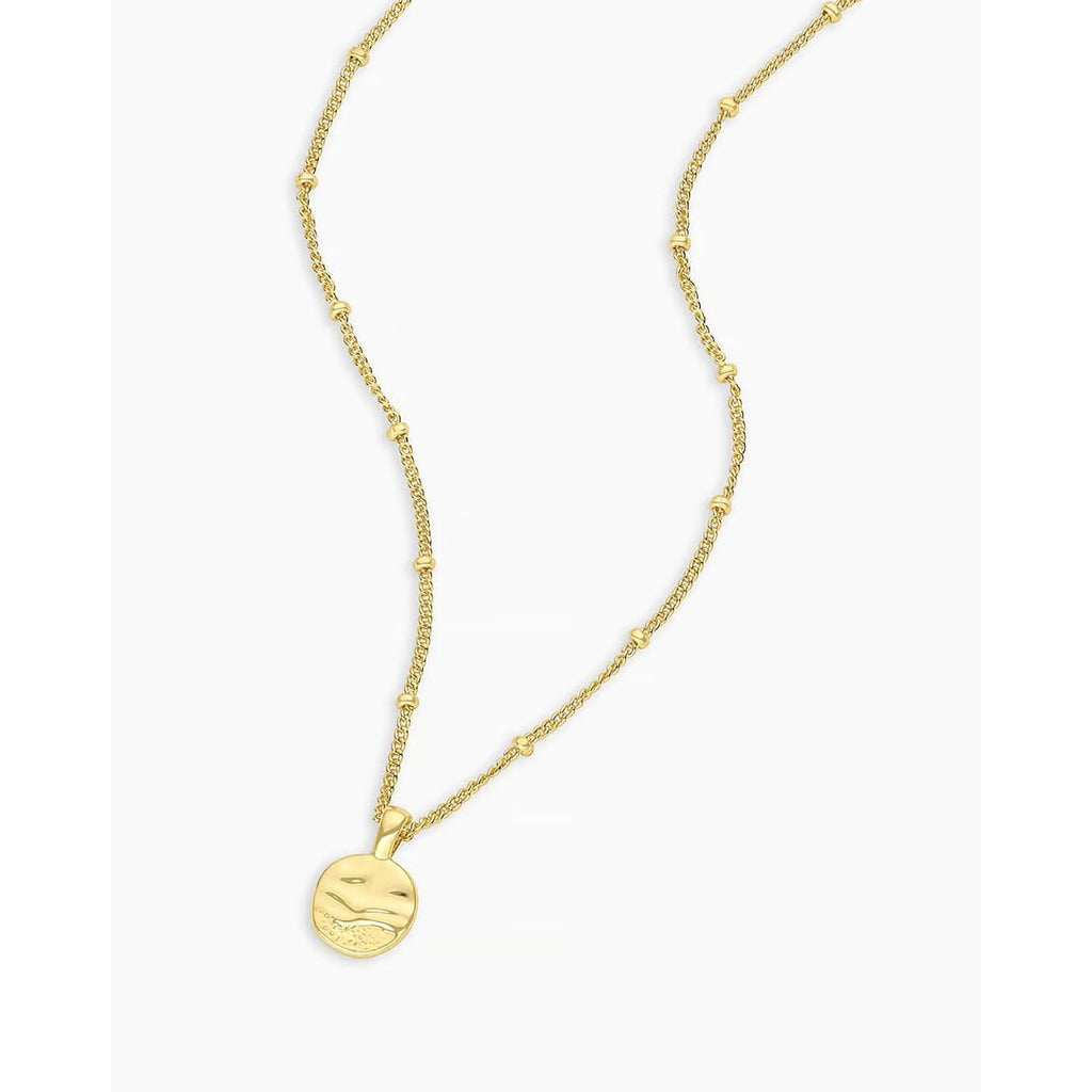 gorjana - Shorebreak Necklace 16 inch - 18k Gold Plated Brass - Ocean-Inspired Design- Versatile Layering Piece - Perfect for Daily style
