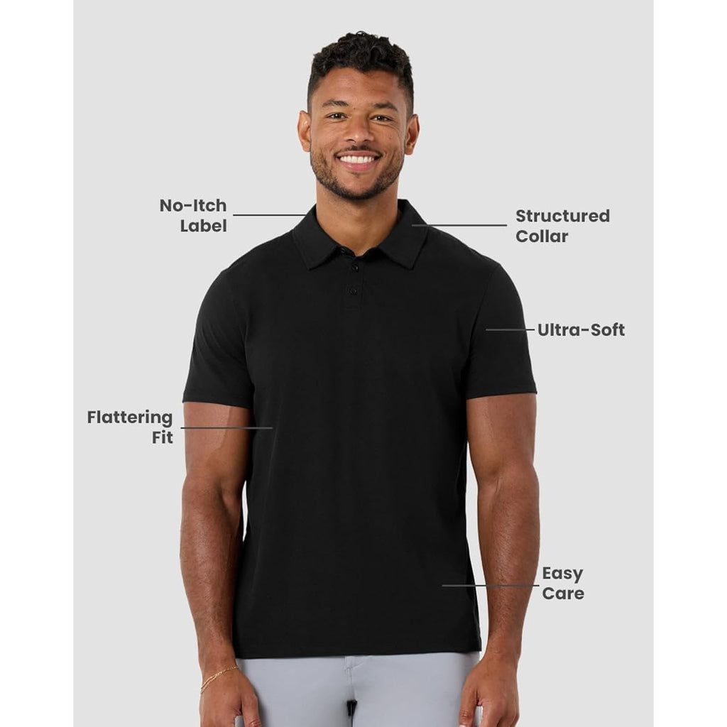 Into The Am Polo Shirts For Men - Soft Cotton Slim Fit Short Sleeve Collared Shirt Men S - 4Xl Fitted Polos