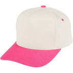 C.C® Beige Two Tone Canvas/Corduroy Snapback Trucker Hat For Unisex