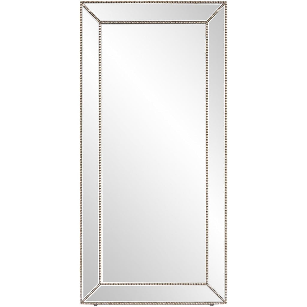 Howard Elliott Titus Silver Oversized Full Length Mirror With Stand, Large Free Standing Or Leaning Wall Mirror, Full Body Floor Mirror With Stand For Bedroom & Living Room, 70 X 30 Inch