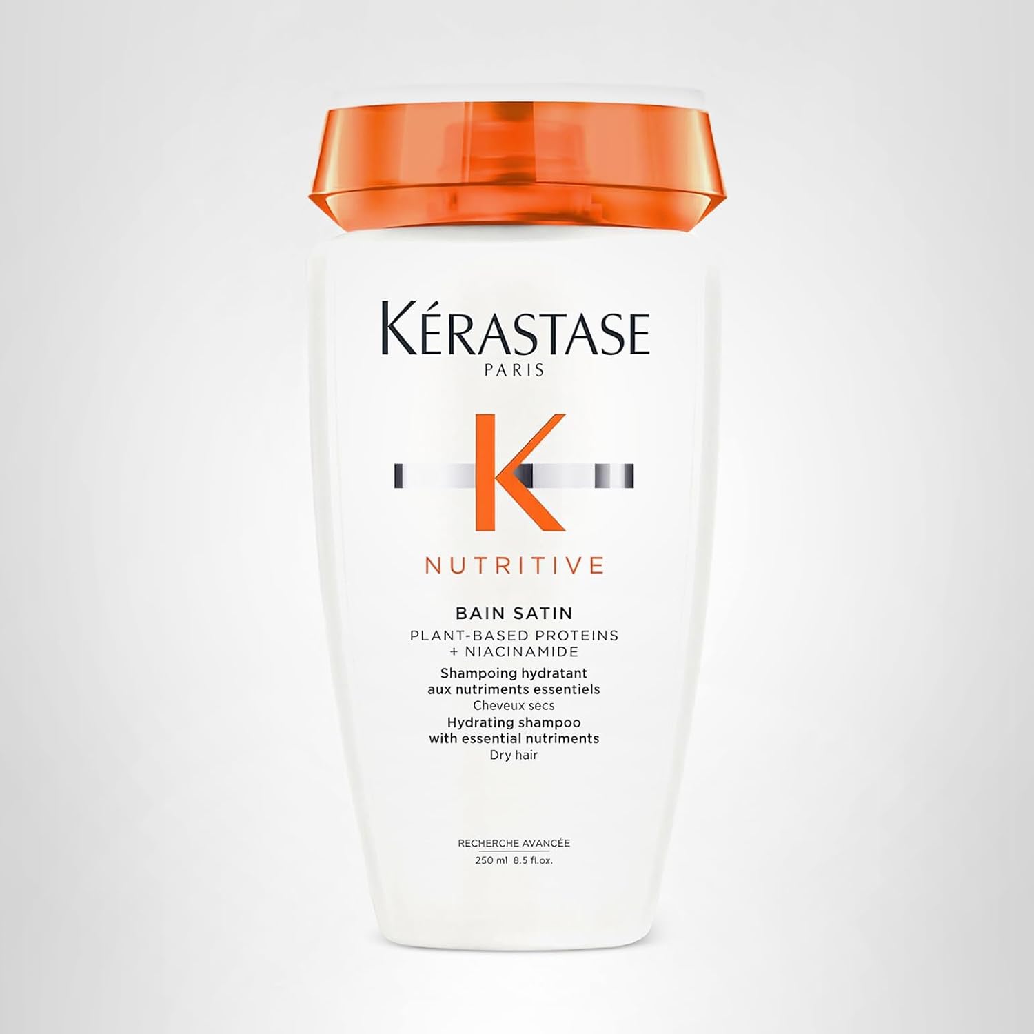 Kerastase Nutritive Bain Satin Shampoo | Gently Cleanses & Replenishes Moisture For Soft, Shiny Hair | With Plant-Based Proteins & Niacinamide | For Fine To Medium Dry Hair
