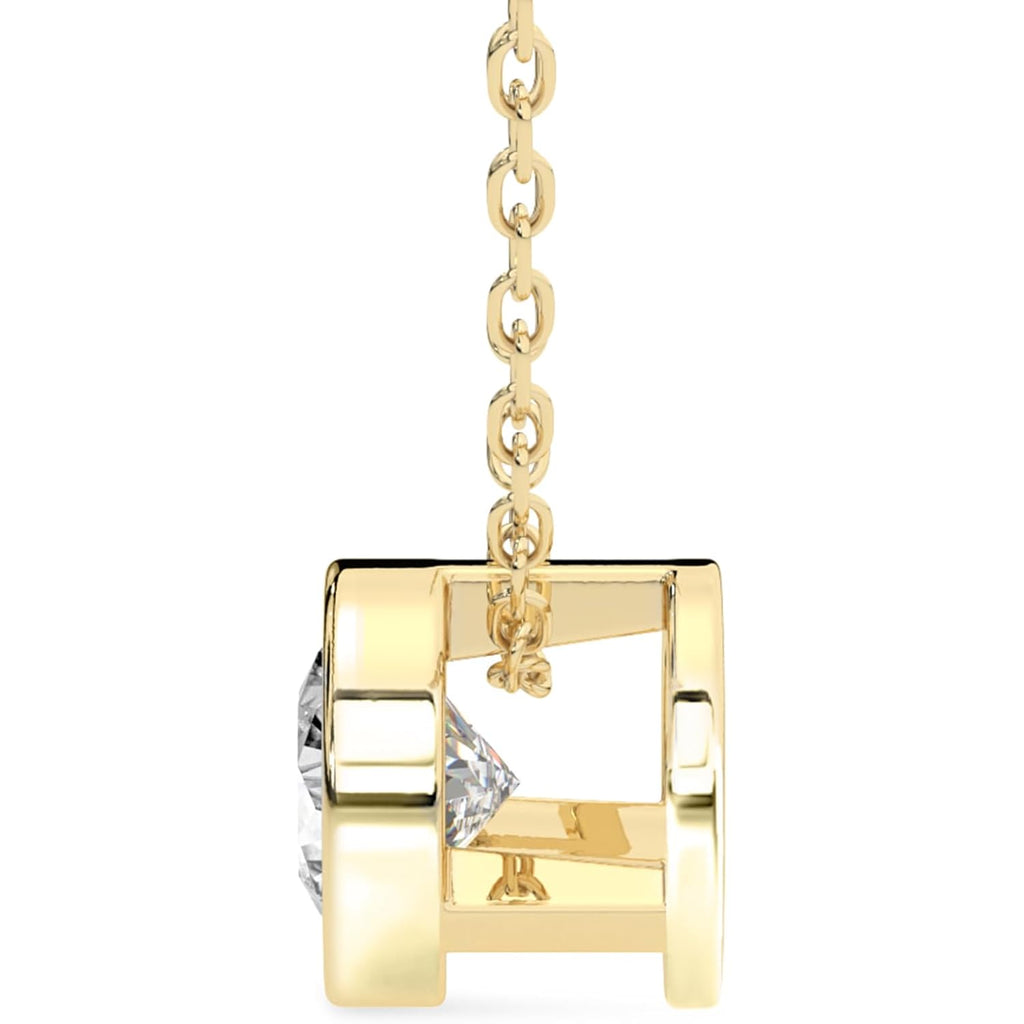 FRIENDLY DIAMONDS 0.75 Carat - 6 Carat IGI Certified Lab Grown Diamond | Globe Slider Lab Diamond Necklace In 14K Or 18K White, Yellow Or Rose Gold | EF-VS Quality
