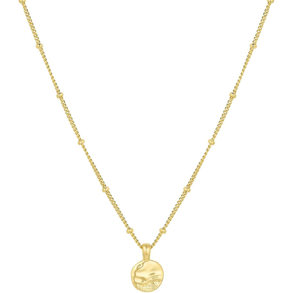 gorjana - Shorebreak Necklace 16 inch - 18k Gold Plated Brass - Ocean-Inspired Design- Versatile Layering Piece - Perfect for Daily style