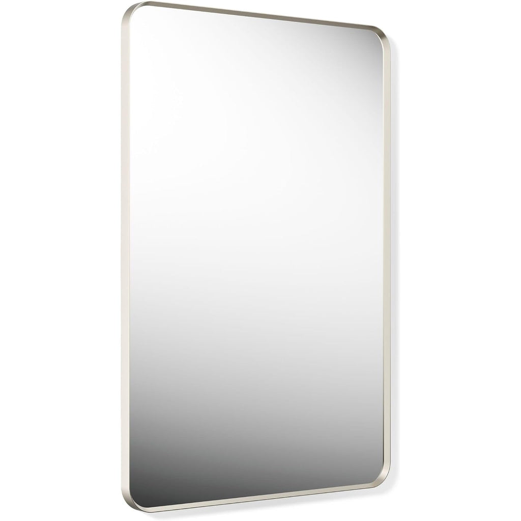 Kohler Essential 30 In. W X 45 In. H Rectangular Framed Wall Mount Bathroom Vanity Mirror In Brushed Nickel