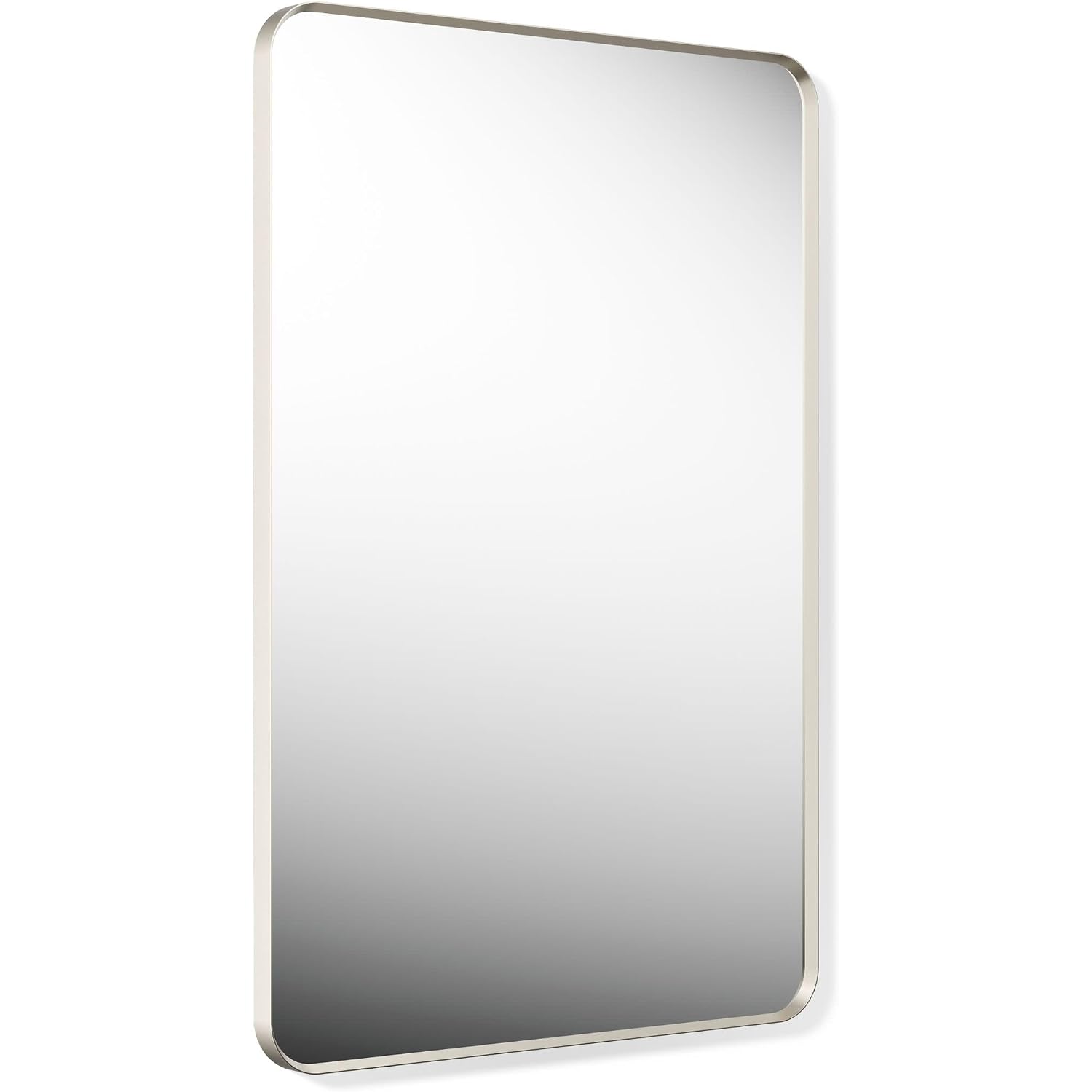 Kohler Essential 30 In. W X 45 In. H Rectangular Framed Wall Mount Bathroom Vanity Mirror In Brushed Nickel