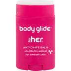 Body Glide For Her Anti Chafe Balm | Chafing Stick With Added Emollients | Great For Dry, Sensitive Skin And/Or Sensitive Areas | Use On Chest, Bra, Butt, Groin, Arm, And Thigh Chafing | 1.5Oz