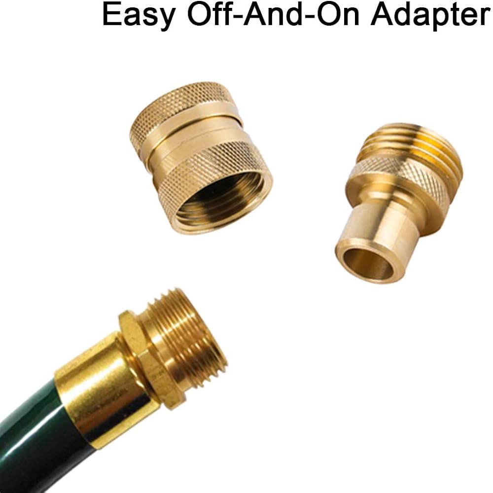 Garden Hose Quick Connect Brass Hose Quick Connectors Fitting For Garden Watering 3/4"Gth (3 Female Coupler+ 6 Male Nipples)