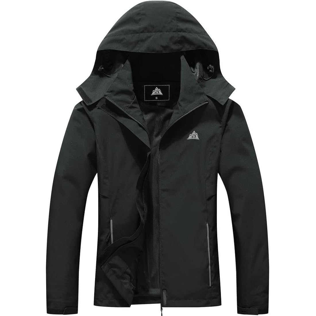 Moerdeng Women'S Waterproof Rain Jacket Lightweight Raincoat Hooded Hiking Jacket Softshell Windbreaker