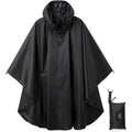 Rain Poncho Jacket Coat Hooded Zipper Style For Women/Men/Adult With Pocket