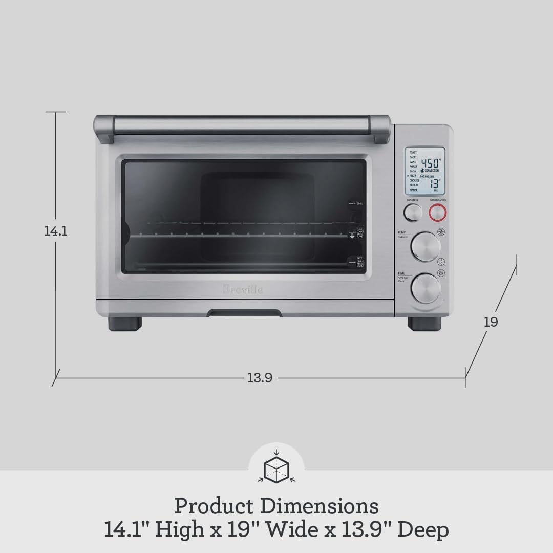 Breville Bov800Xl Smart Oven Countertop Convection, Brushed Stainless Steel