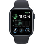 Apple Watch Se (2Nd Gen) (Gps + Cellular, 44Mm) - Midnight Aluminum Case With Midnight Sport Band, M/L (Renewed)