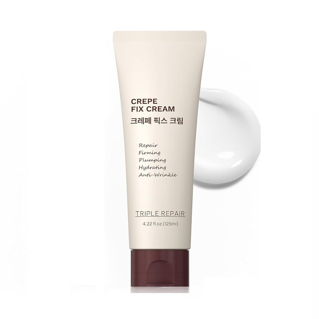 Crepe Fix Body Cream, Hydrating & Smoothing Moisturizer For Face, Neck & Body, Helps Improve The Look Of Crepey Skin, Lightweight Fast-Absorbing Formula For Women & Men, 4.21 Fl Oz
