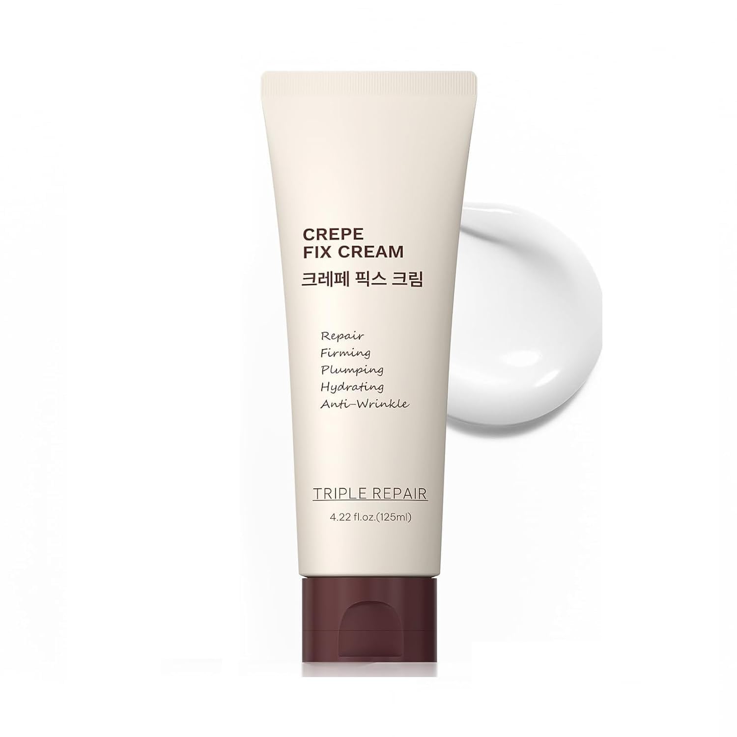Crepe Fix Body Cream, Hydrating & Smoothing Moisturizer For Face, Neck & Body, Helps Improve The Look Of Crepey Skin, Lightweight Fast-Absorbing Formula For Women & Men, 4.21 Fl Oz