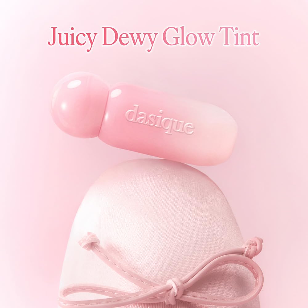 dasique Juicy Dewy Glow Tint #17 Sugar Angel 0.19 oz | Long Lasting | Lip Stain | lip tint | glossy lip | korean makeup