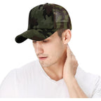 Women's Men's Fashion Baseball Cap Adjustable Strapback Hats Dad Hat Visor Sports Hat Camouflage
