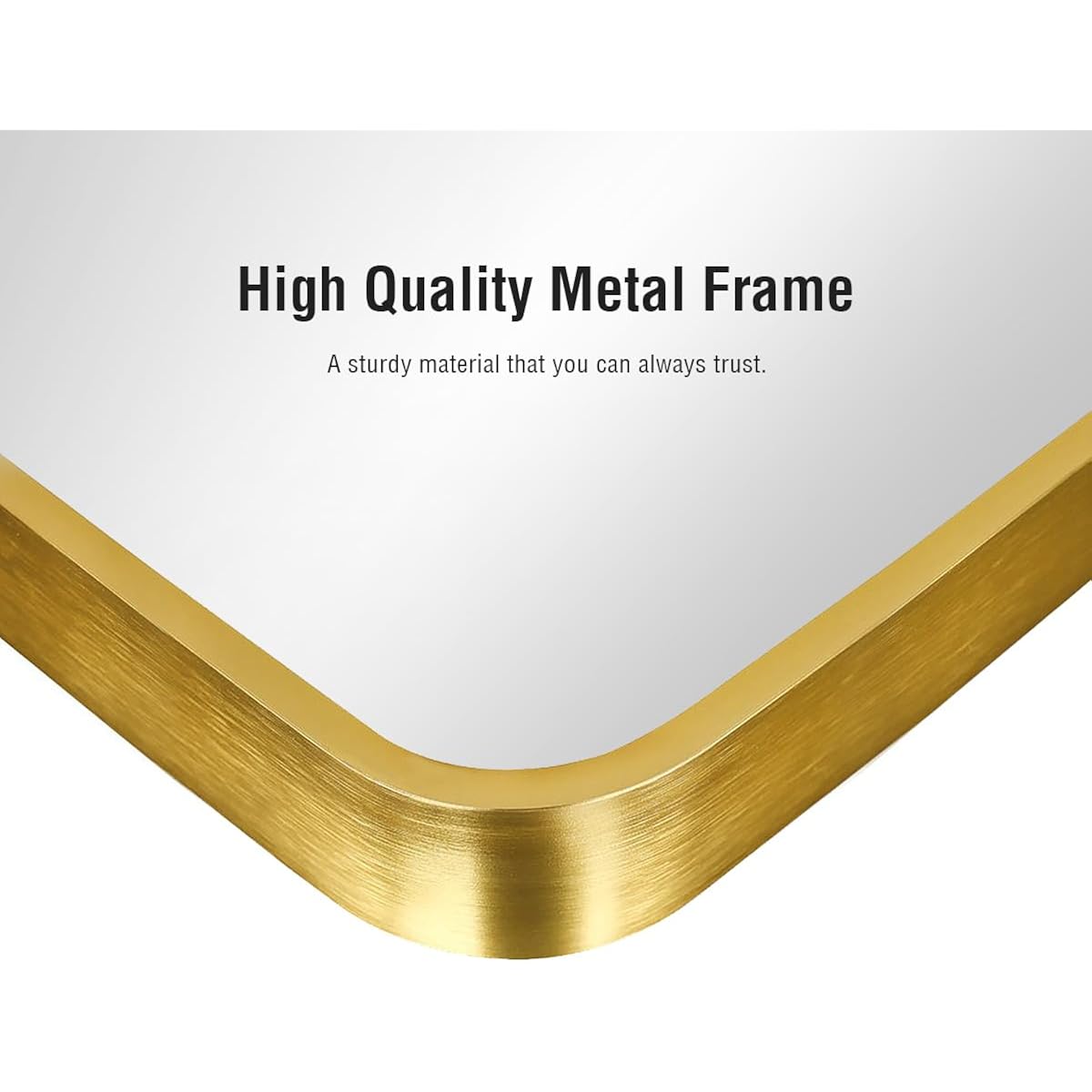 Itsrg Floor Mirror, Full Length Mirror With Stand, Arched Wall Mirror, Gold Floor Mirror Freestanding, Wall Mounted Mirror For Bedroom Living Room, Gold