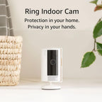Like-New Ring Indoor Cam, Home Or Business Security In 1080P Hd Video, White