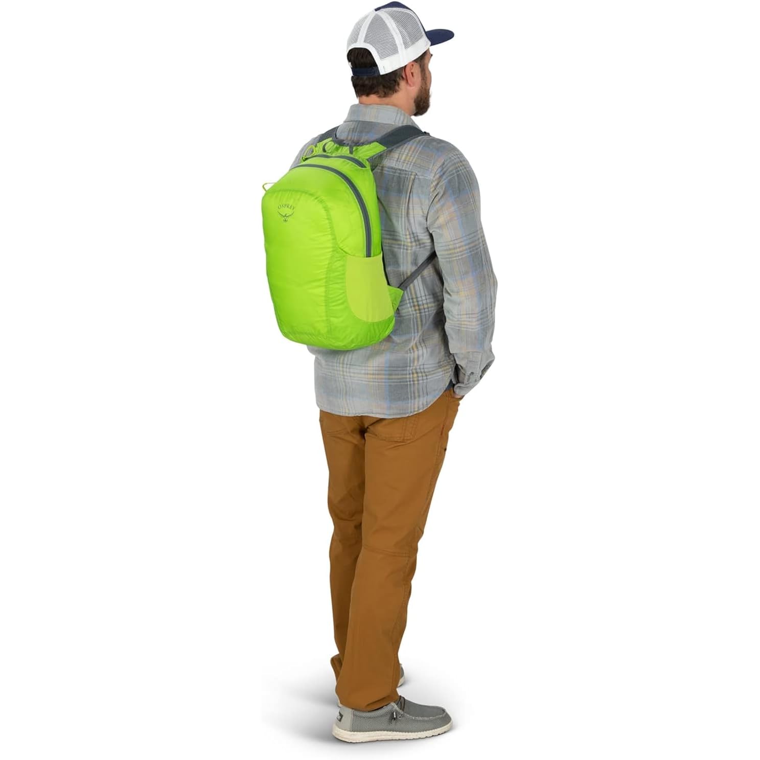 Osprey Ultralight Collapsible Stuff Pack - Lightweight, Packable Travel Backpack — Extra Bag For Travel And Every Day — 18 L Capacity Daypack To Expand Luggage, Waterfront Blue